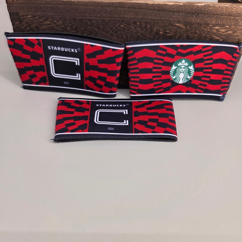 Starbucks x FIFA Cup Sleeve LOT of 3 2026 FIFA Soccer World Cup Team USA FanGear